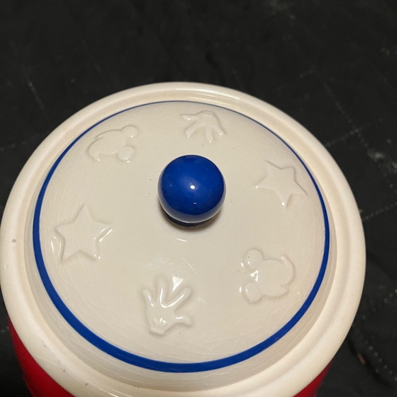 Vintage Disney Mickey and Minnie Mouse Ceramic Cookie Jar - Picture 3 of 8